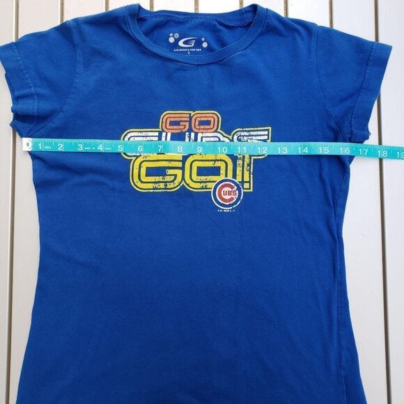 Chicago Cubs "Go Cubs Go" T-Shirt Size Small - Picture 3 of 4